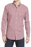 Polo Ralph Lauren Classic Fit Plaid Oxford Shirt In Wine/white Multi