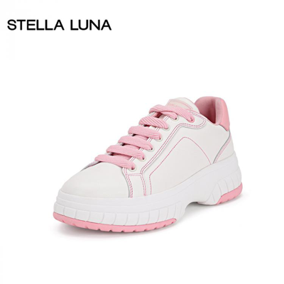 Stella Luna 女鞋2022春夏新款赵露思同款运动鞋牛皮舒适休闲经典小白鞋
