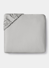 Sferra Fiona Queen Fitted Sheet In Grey