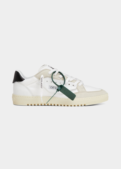 Off-white Men's 5.0 Nylon & Leather Low-top Sneakers In 화이트,블랙