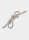 Lelet Ny Sasha Crystal Bow Barrette In Rhodium