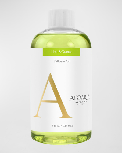 Agraria Lime & Orange Diffuser Oil Refill, 8 Oz. In Clear