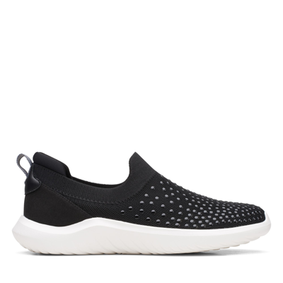 Clarks Women's Nova Grove Slip-on Studded Sneakers In Black