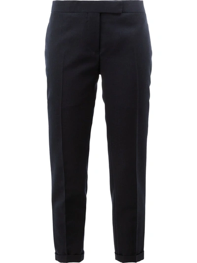 THOM BROWNE LOW-RISE CROPPED WOOL TROUSERS,FTC025A0047311811252