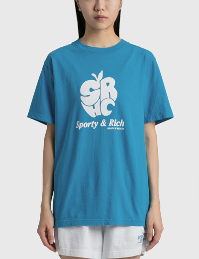 Sporty &amp; Rich Apple T-shirt In Blue