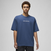 Jordan "air " Men's T-shirt In French Blue,sail