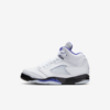 Jordan 5 Retro Little Kids' Shoes In White,black,dark Concord