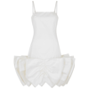 Rotate Birger Christensen Leiza Puffy Ruffled Mini Fit-and-flare Dress In White
