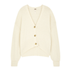 Free People Womens Cream Found My Friend Cotton-blend Cardigan S In Cream