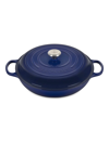 Le Creuset 5-quart Signature Cast Iron Braiser In Indigo