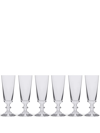 Ichendorf Milano Parigi Set-of-six Flute Glasses In Weiss