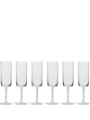 Ichendorf Milano Amalfi Set-of-six Flute Glasses In Weiss