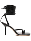 STAUD NICOLA 90MM STRAPPY SANDALS