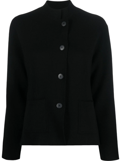 Oyuna Buttoned Cashmere Cardigan In Black