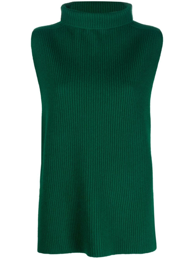 Oyuna Sleeveless Cashmere Jumper In Emerald