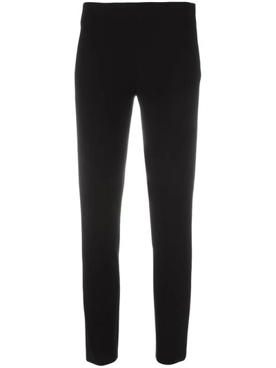 Moschino Slim-fit Cropped Pants In Black