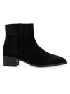 Aquatalia Reeta Suede Ankle Booties In Black