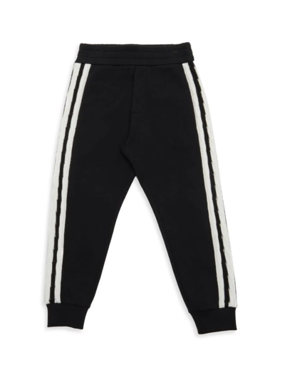Moncler Little Kid's & Kid's Striped Sweatpants In Black