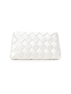 Loeffler Randall Aviva Woven Satin Clutch In Cream