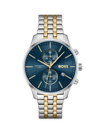 Hugo Boss Men's Associate Two-tone Chronograph Bracelet Watch, 42mm