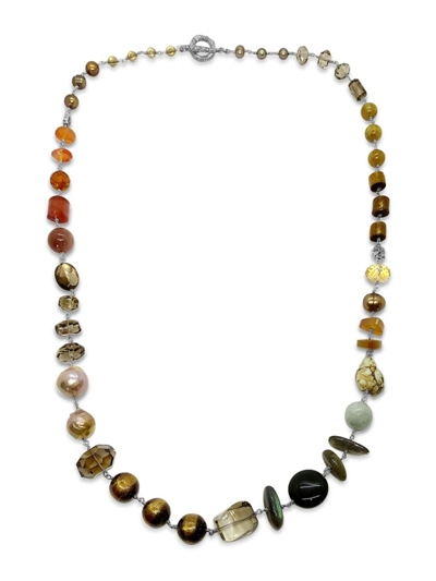 Stephen Dweck Women's Terraquatic Sterling Silver, Pearls & Multi-gemstone Long Necklace