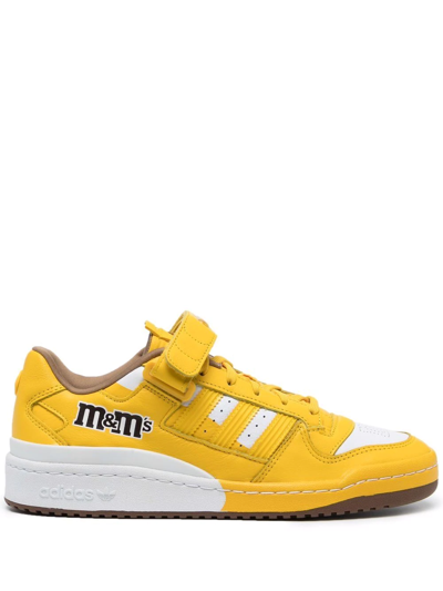Adidas Originals Adidas Men's Originals X M & Ms Forum Low Casual Shoes In Yellow