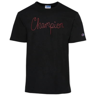 Champion Mens  Varsity T-shirt In Black/red