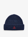 VIVIENNE WESTWOOD LOGO-EMBROIDERED SPORTY WOOL BEANIE