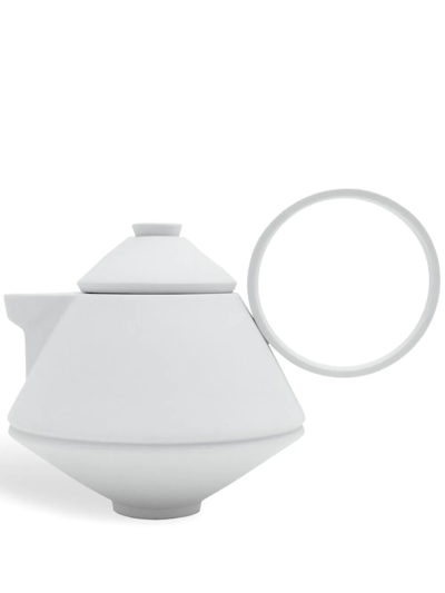 Editions Milano Circle Porcelain Teapot In White