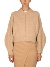 STELLA MCCARTNEY WOMEN'S  BEIGE OTHER MATERIALS SWEATER