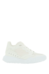 ALEXANDER MCQUEEN LEATHER COURT MID-TOP SNEAKERS