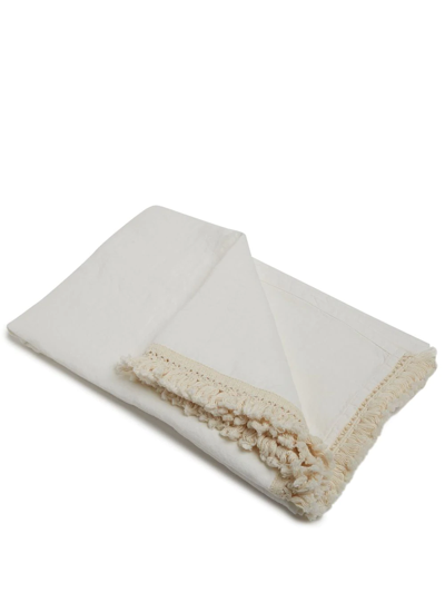 Once Milano Fringed Bath-sheet In White