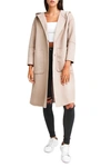 Belle & Bloom Walk This Way Wool Blend Oversized Coat In Sand