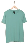 14th & Union Short Sleeve Interlock T-shirt In Green Seaglass