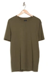 14th & Union Short Sleeve Interlock T-shirt In Olive Night