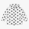 DOLCE & GABBANA WHITE & BLACK DG LOGO JACKET