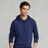 Ralph Lauren Jersey Hooded T-shirt In Spring Navy Heather