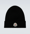 MONCLER KNITTED WOOL BEANIE