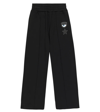 Monnalisa Embroidered Sweatpants In Nero