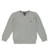 Polo Ralph Lauren Cable-knit Cotton Sweater In Andover Heather/c7932
