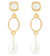 ERDEM DROP EARRINGS WITH PEARLS