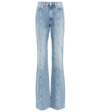 ALESSANDRA RICH PANELED HIGH-RISE FLARED JEANS