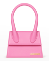 Jacquemus Le Chiquito Moyen Top Handle Bag In Pink