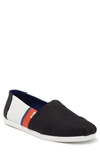 Toms Alpargata Knit Slip-on Sneaker In Black White Color
