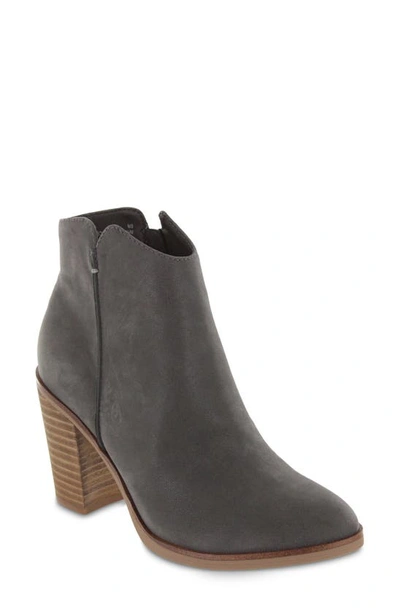 Mia Barby Block Heel Bootie In Charcoal