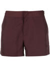 Orlebar Brown Springer Concealed-front Fastening Swim Shorts In Red