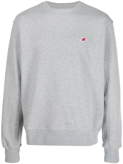 NEW BALANCE GRAY MADE IN USA CORE SWEATSHIRT 