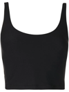 The Upside Tess Logo-print Sleeveless Top In Black