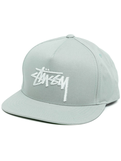 Stussy Embroidered Logo Cap In Green