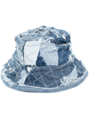 GALLERY DEPT. DENIM PATCHWORK BUCKET HAT